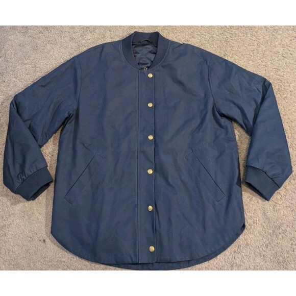 Paris Atelier & Other Stories Cotton Rain Repellent Bomber Jacket Women's Size 6 - Picture 1 of 6